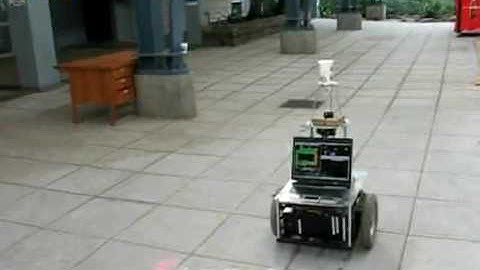 Autonomous navigation #1 using a vision based localisation system