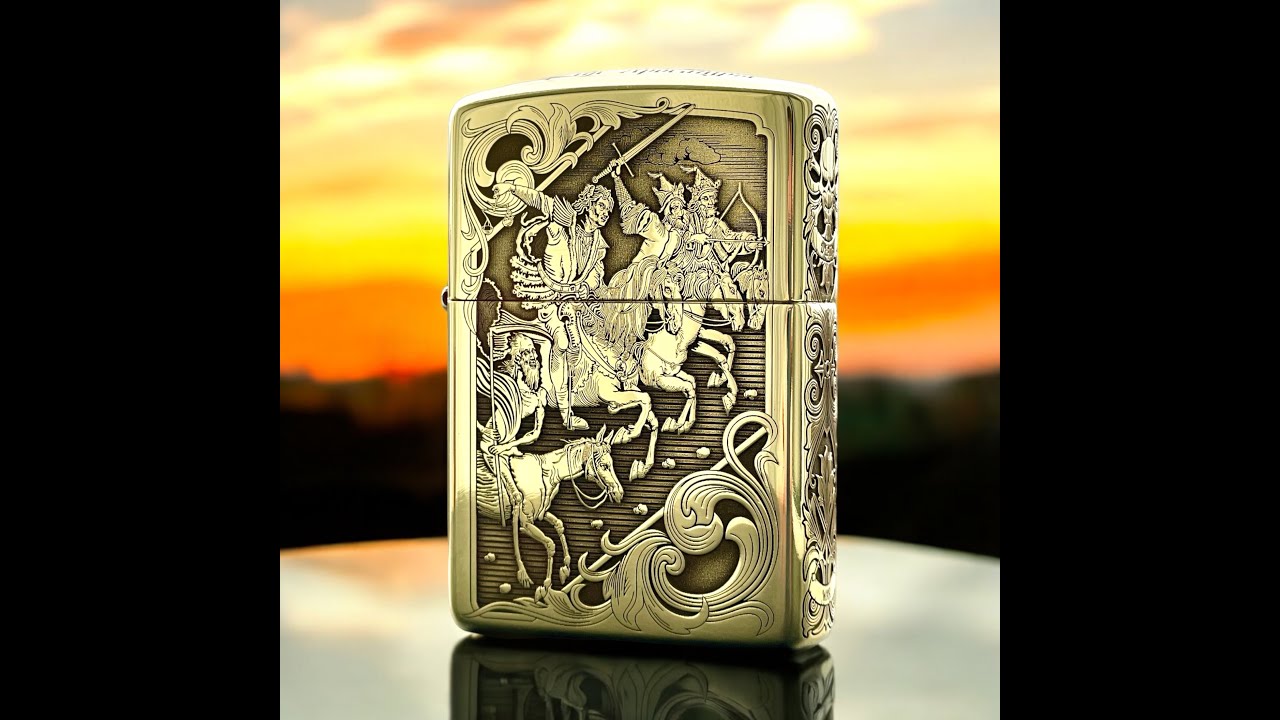 Zippo Four Horseman of Apocalypse Armor lighter with laser
