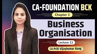 BCK Ch.3 Business Organizations | Lecture 11 SBI, Coal India Limited | CA Priti Bang