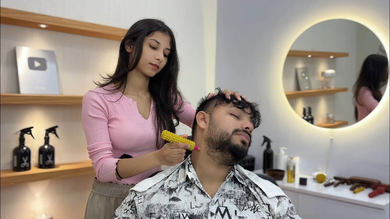 DEEP HEAD MASSAGE ASMR by SHIVU BARBER💆🏻‍♂️| asmr massage | RELAX MODE ✨️