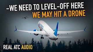 United Boeing 737MAX 9 Hit a Drone on takeoff. Real ATC by REAL ATC 8,735 views 1 month ago 8 minutes, 6 seconds