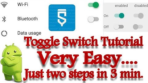 Toggle switch Android Tutorial- Sketchware Tutorals