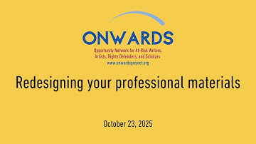 Redesigning your professional materials