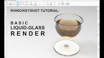 Rhino Keyshot Basic Tutorial: Glass liquid render