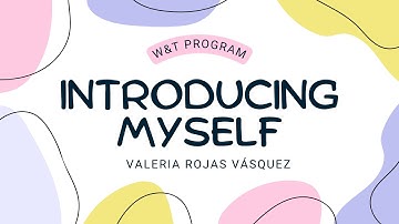 Presentation Video - Introducing myself for W&T Program (InterExchange)
