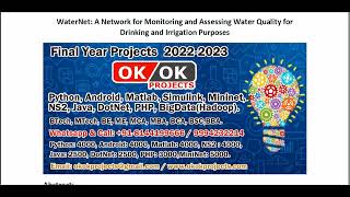 WaterNet A Network for Monitoring and Assessing Water Quality for Drinking and Irrigation Purposes