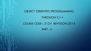 Information OOP through C++ | PART 2 | Data types | Expressions | Control structures Guide