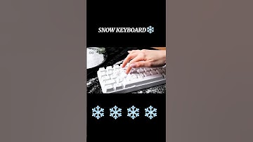 [ASMR] Satisfying Snow Keyboard ASMR ❄️🎧 #asmr #satisfying #keyboard #relax #shorts #oddlysatisfying