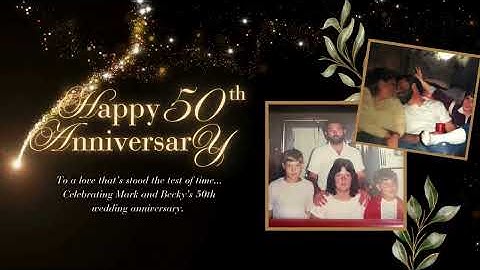 Mark & Becky 50th Wedding Anniversary Video Looped