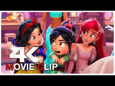 Full Disney Princesses Scene - Best Scene From WRECK IT RALPH 2 (2018) Movie CLI