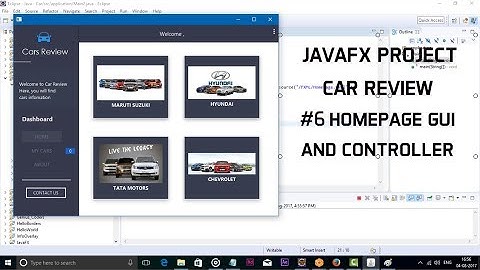 JavaFX Project Car Review #6 Homepage GUI and Controller