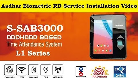 Secureye Aadhaar Biometric RD Service Installation video Model:S-SAB3000