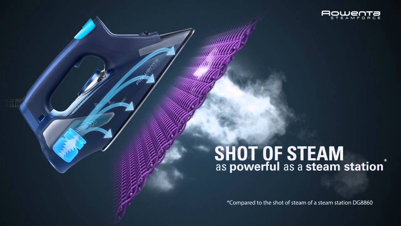 ROWENTA DW9240 Stoomstrijkijzer / Fer vapeur - Product video Vandenborre.be  - YouTube