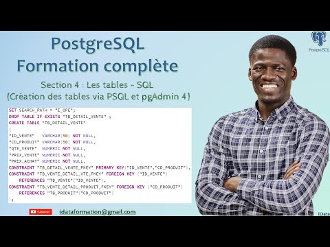 Vidéo: Comment créer une table dans pgAdmin 4 ?