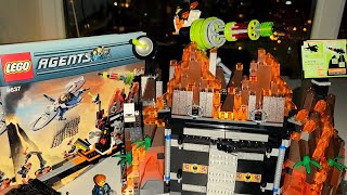 Lego Agents Volcano Base 8637 Limited Edition Review (обзор раритета на русском)