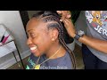 Comb Stitched Braids | No Stiletto Pinkie Nails