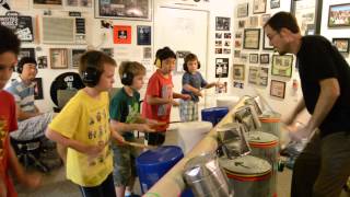 Marching bucket practice