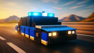 Minecraft Deutsches Polizeiauto Tutorial Polizei Streifenwagen Bauen