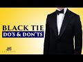 Men's Black Tie Do's and Don'ts [MEN'S DRESS GUIDE] #shorts