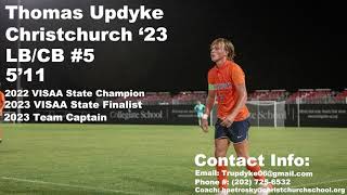 Thomas Updyke Senior Year Soccer Highlights