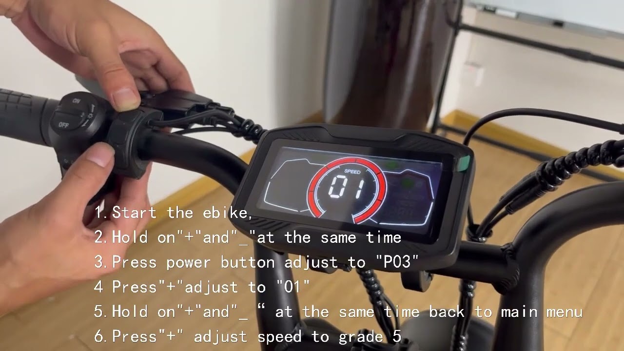 How to unlock tamobyke v20 ebike speed limit