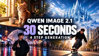 Qwen Image 2.1 Just Got WAY Faster with 4 Step LoRA