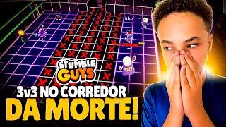 3V3 VILÃO VS HEROI NO CORREDOR DA MORTE - DESAFIO INÉDITO NO STUMBLE GUYS!