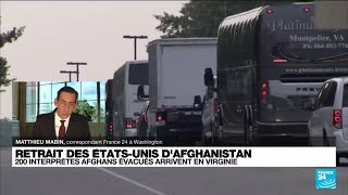 Etats-Unis : Un premier groupe d'Afghans ayant travaillé pour les Américains arrive en Virginie