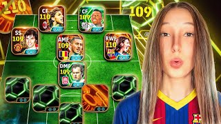جربت كل لاعيبة الـ110 والـ109 في تشكيلة واحدة! | efootball 2026