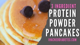 3 Ingredient Protein Pancakes Recipe | Low Carb | Keto and Sugar Free 3 Ingredient Protein Pancakes Easy Gluten Free Keto Friendly