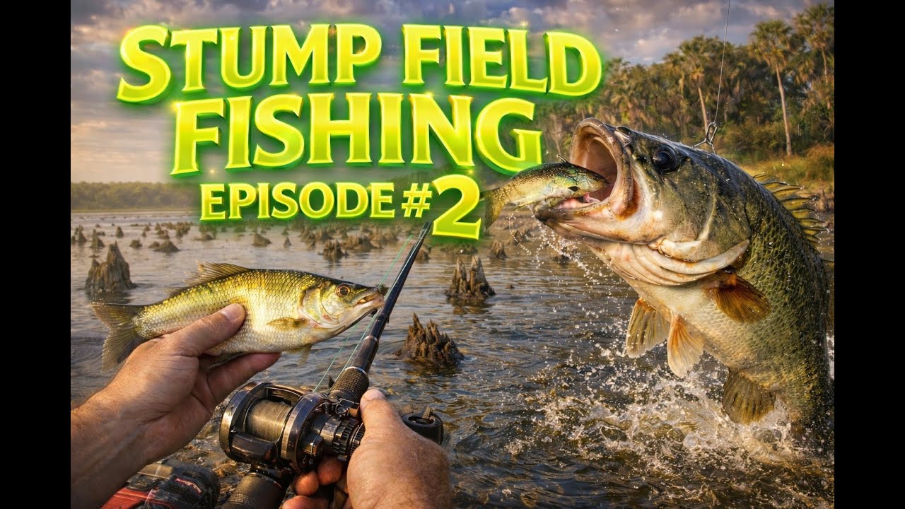 STUMP FIELD FISHING Episode 2: Redemption Large Shiners and Bigger Bass!