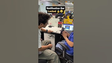 Notification Bar Locked 🔒🥹 #android #androidtip