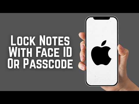 How To Lock Notes With Face ID Or Passcode In iPhone Secure Notes With Lock On iOS 2026