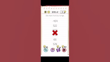 Brain test gameplay levels 67 \click them from low to high.\#shorts #braintest #braingames #short