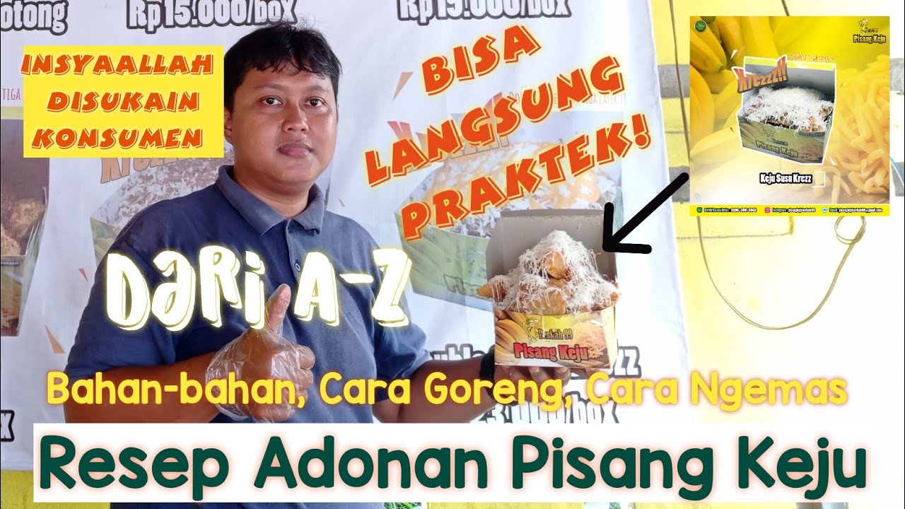 Praktek Resep Adonan Pisang Keju Menu Keju Susu Krezz, Mulai Dari Ngadon Sampai Siap Disajikan