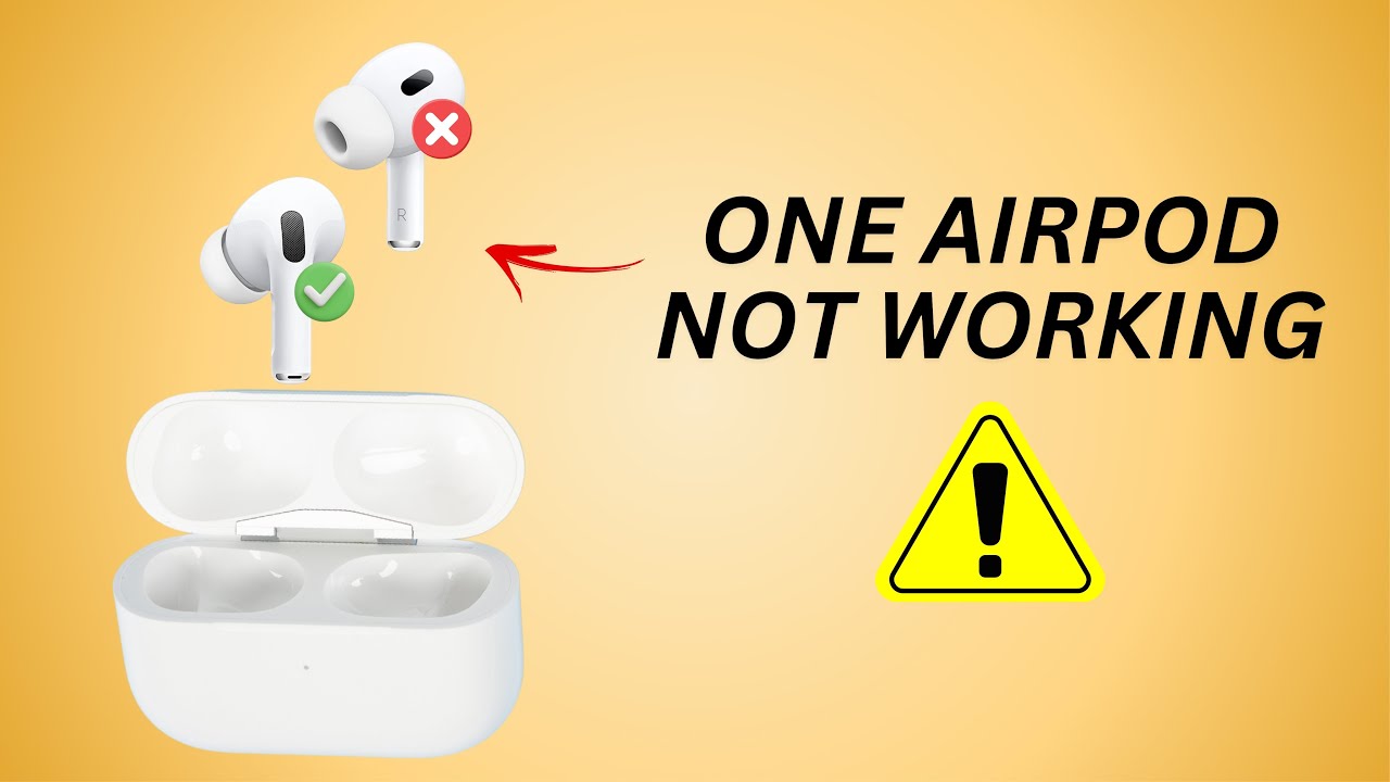 Airpods One Side Not Working Fixed in 3 Minutes! - YouTube