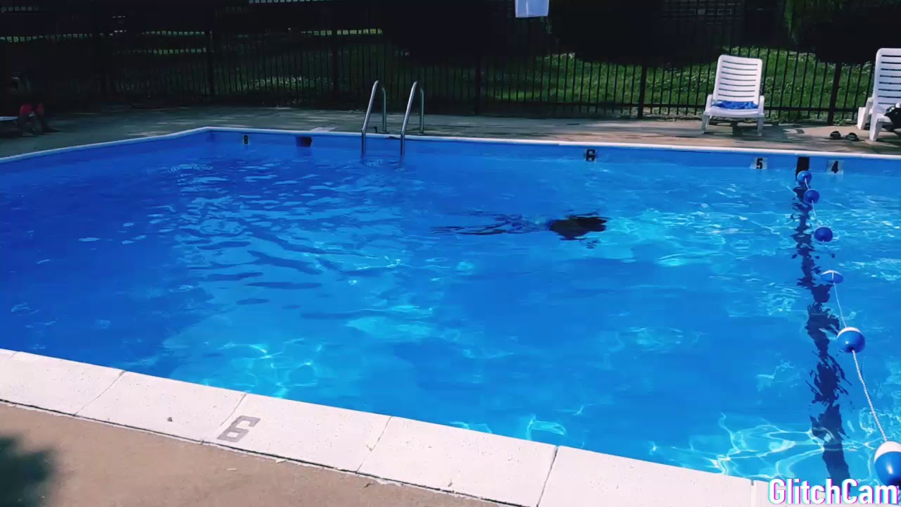 Glitch cam Video effect at the Pool Manchester Arms Apartments Elsmere