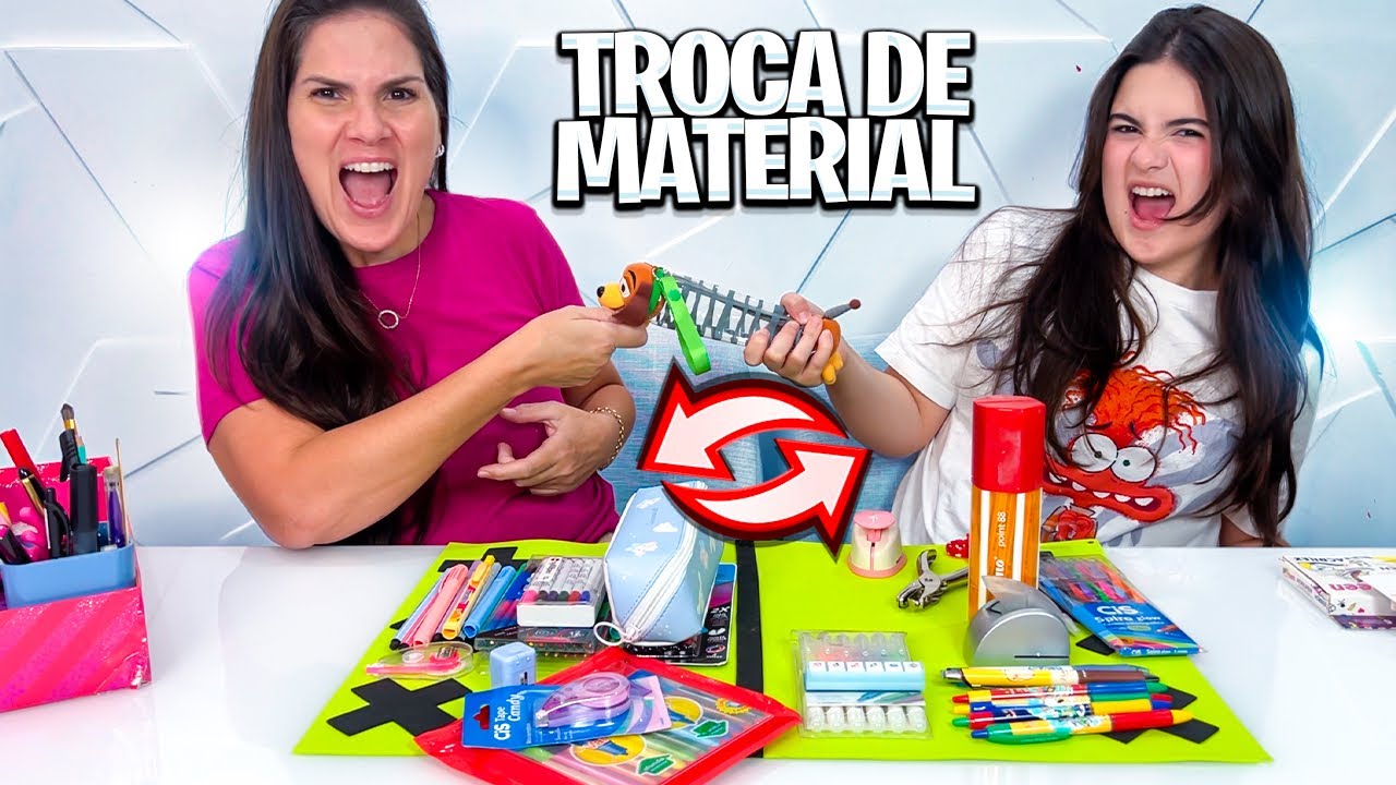 TROCA DE MATERIAL ESCOLAR * EU NÃO ACREDITO NISSO!!