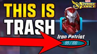 IRON PATRIOT F2P ISSUE IS AWFUL  MARVEL Strike Force  MSF