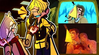 Gravity Falls Ford and Bill  reacts to one sided BillFord / BillFord ANGST ❤️ Gacha 2 Disney+
