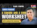 Class 8 Maths | Ganita Prakash: A Square and a Cube Worksheet | DPS Greater Noida