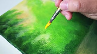 How to paint Sunflowers in a basket / Acrylic Painting