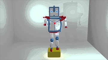3D Robot Walk Cylce Animation