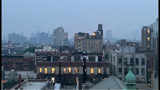 New York City LIVE Manhattan Severe Air Quality Alert From Canadian Wildfires June 7, 2023