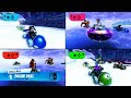 Crash team racing nitrofueled  split screen on nintendo switch 4 players gameplay