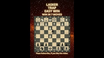 Lasker Trap | Easy Win | Queen