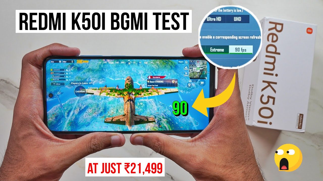 Redmi K50i Pubg Test, Heating and Battery Test | 90 FPS Pubg At Just ₹21,499 😱