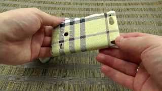 Обзор: Накладка KINGPAD для Sony Xperia Go ST27i в стиле BURBERRY. Обзор от Электробума!