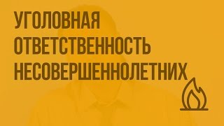 Уголовная ответственность несовершеннолетних. Видеоурок по ОБЖ 10 класс