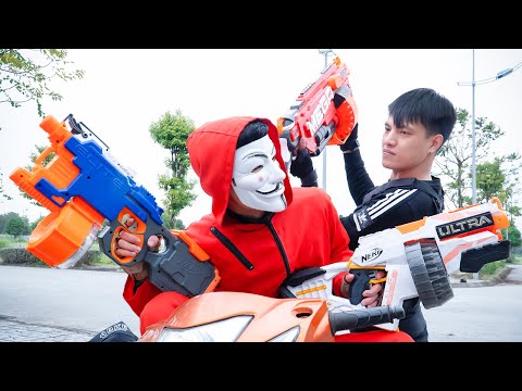 Battle Nerf War: Funny Guys With Special Nerf Guns Episode 2